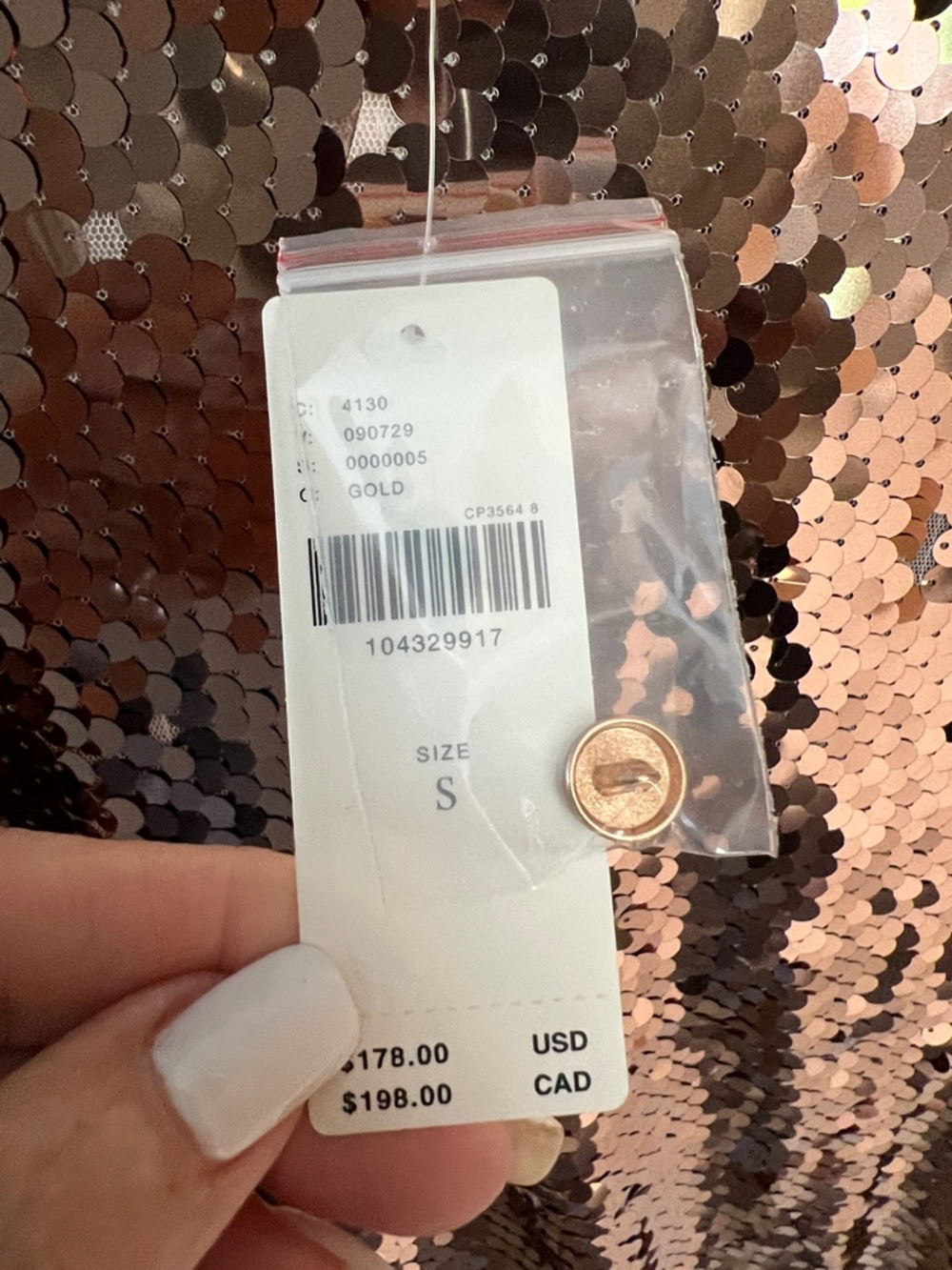 NWT $178 The Emmy Short-Sleeve Swing Mini Dress by Maeve: Sequin Edition - Picture 4 of 9